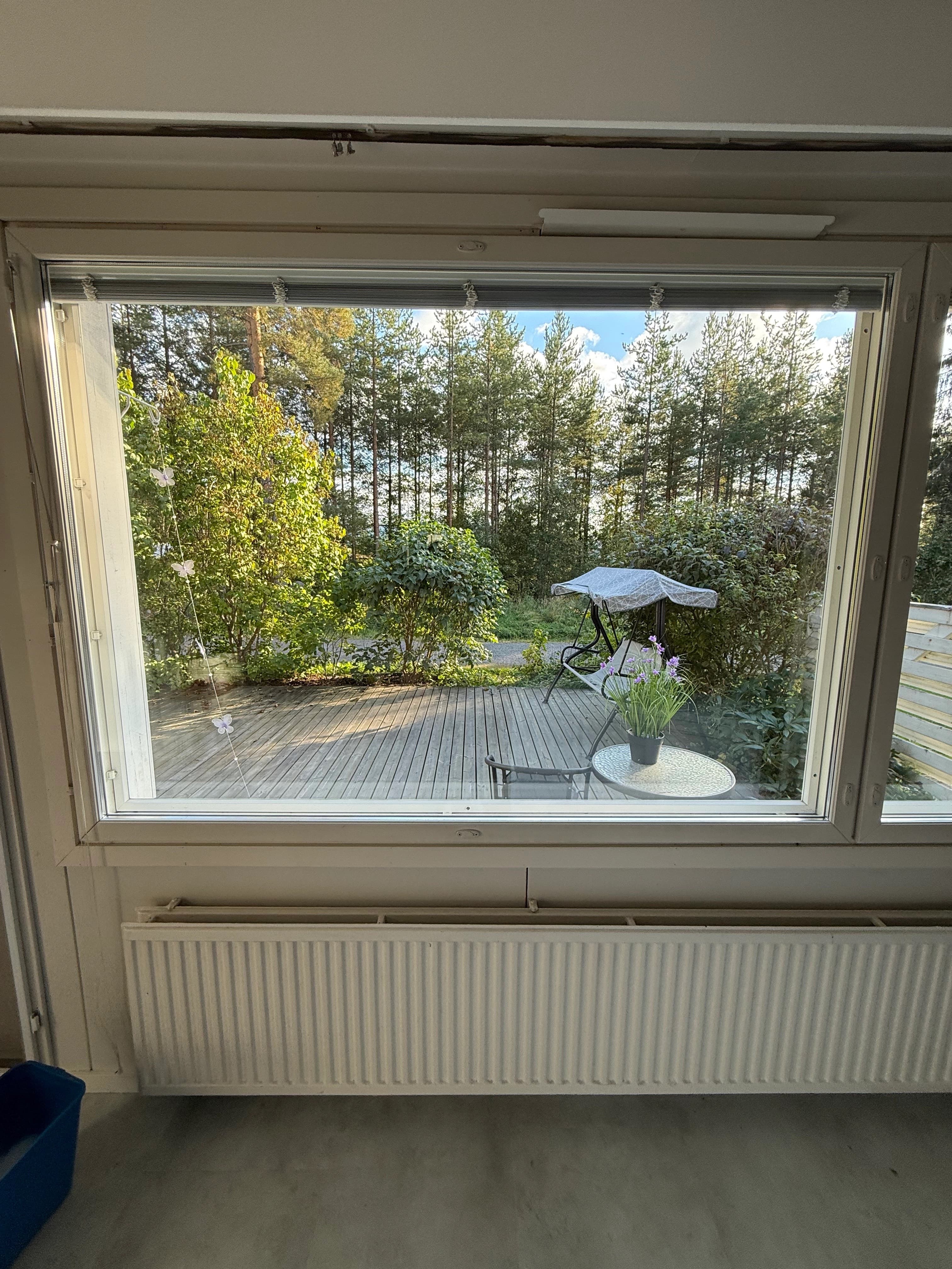 Ikkuna pesun jälkeen — Espoo
